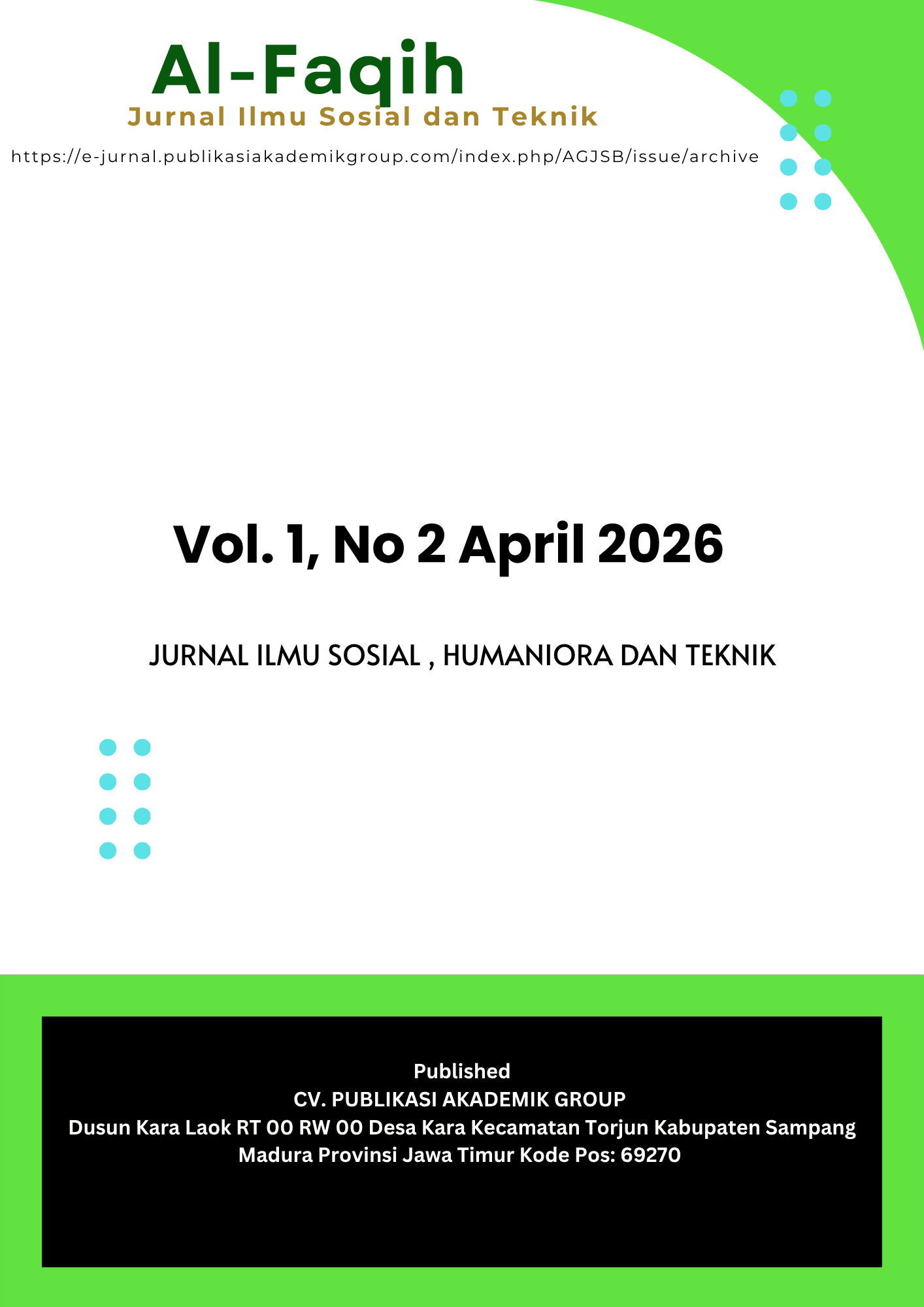 					View Vol. 1 No. 2 (2026): Ilmu Sosial dan Teknik 
				